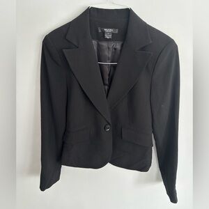 MAJORA Collection Black Blazer Single 1 Button Closure Size 1/2